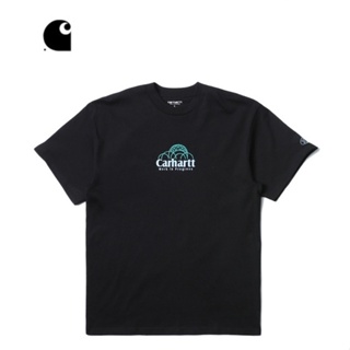 พร้อมส่ง เสื้อยืดแขนสั้น พิมพ์ลายโลโก้ Carhartt WIP ทรงโดม สําหรับผู้ชาย