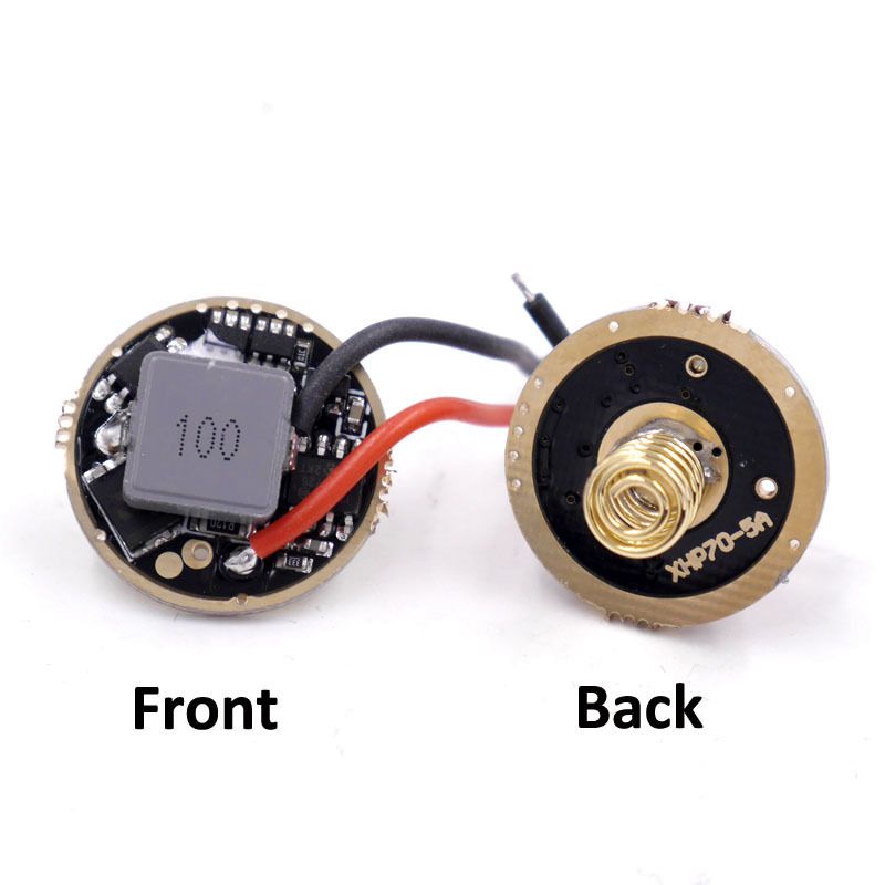 ไฟฉาย Cree โคมไฟ XHP70 XHP70.2 ไดร์เวอร์ LED 22 มม. 6-12.6V 5A 2 กลุ่ม