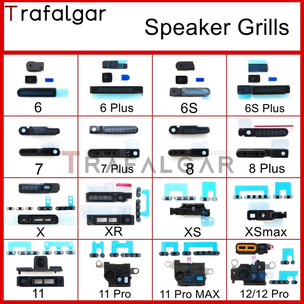 ชุดฝุ่นสุทธิหูลําโพงลําโพงสําหรับiPhone 7 8 Plus X XS Max XR 11 12 mini Pro MAX Antiฝุ่นหน้าจอย่างตาข่าย