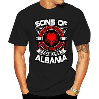 เสื้อยืดผ้าฝ้าย พิมพ์ลาย Sons Of Fearless Albania We Fear Neither Death Nor Devil BKfjch98MFcgoj68Size S-5XL_03