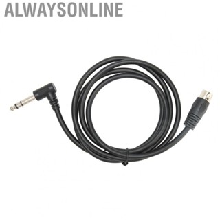 Alwaysonline MIDI Din Extension Cable 90 Degree Right Angle 6.35mm Male To MIDI Din