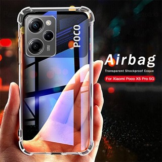 เคสโทรศัพท์ซิลิโคน TPU ใส แบบนิ่ม กันกระแทก สําหรับ Xiaomi Poco X5 PocoX5 Pro X5Pro X4 Pro NFC X4GT X4Pro