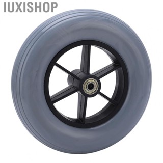 Iuxishop Wheelchair Wheel  PU Non Slip Stable Convenient Installation Wheelchair Caster 7.64in  for Pushing Board Carts