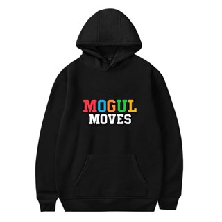 เสื้อกันหนาวแขนยาว มีฮู้ด พิมพ์ลายโลโก้ Mogul Moves แฟชั่นสําหรับผู้ชาย และผู้หญิง