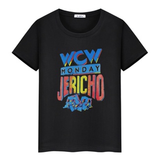 เสื้อยืดแขนสั้น ผ้าฝ้าย พิมพ์ลายโลโก้ Monday Nitro Chris Jericho Inner Circle Pro Wrestling Alpha Club สําหรับผู้ชาย