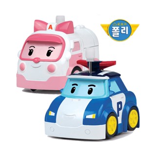 ROBOCAR POLI Cornering Wind-Up Toys POLI &amp; AMBER