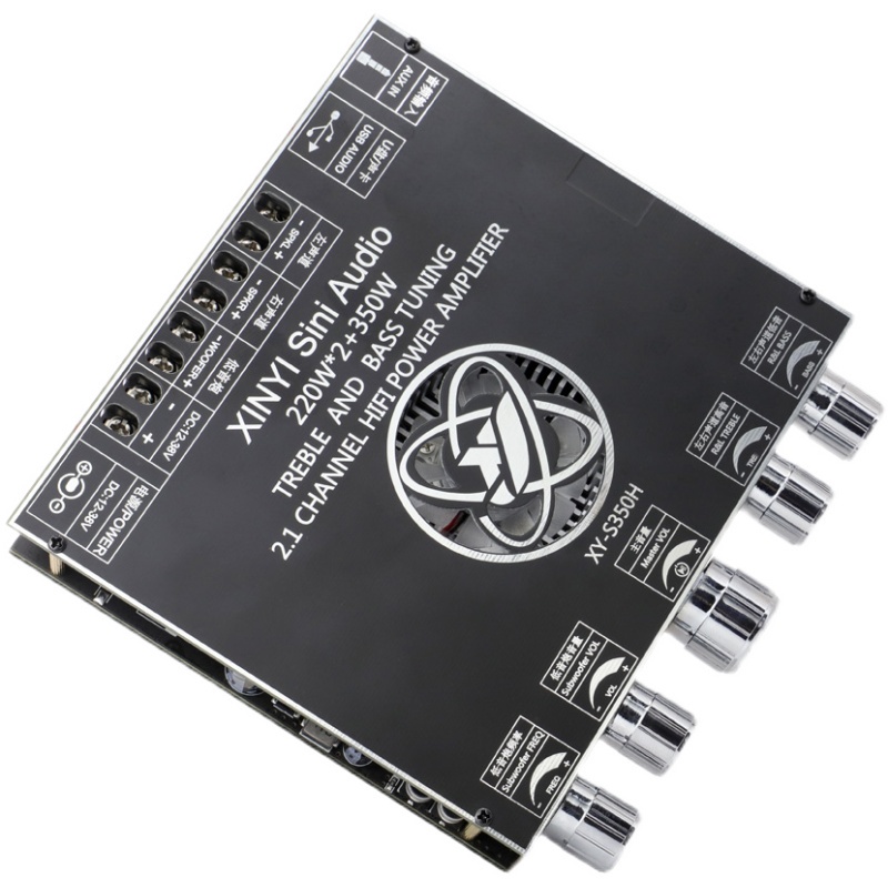 XY-S350H 2.1 ช่อง TPA3251 บอร์ดขยายเสียงบลูทูธซับวูฟเฟอร์เสียงเบสสูง 220Wx2 + 350W