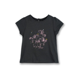 Poney Girls Magical Flying Unicorn Short Sleeve Tee_03