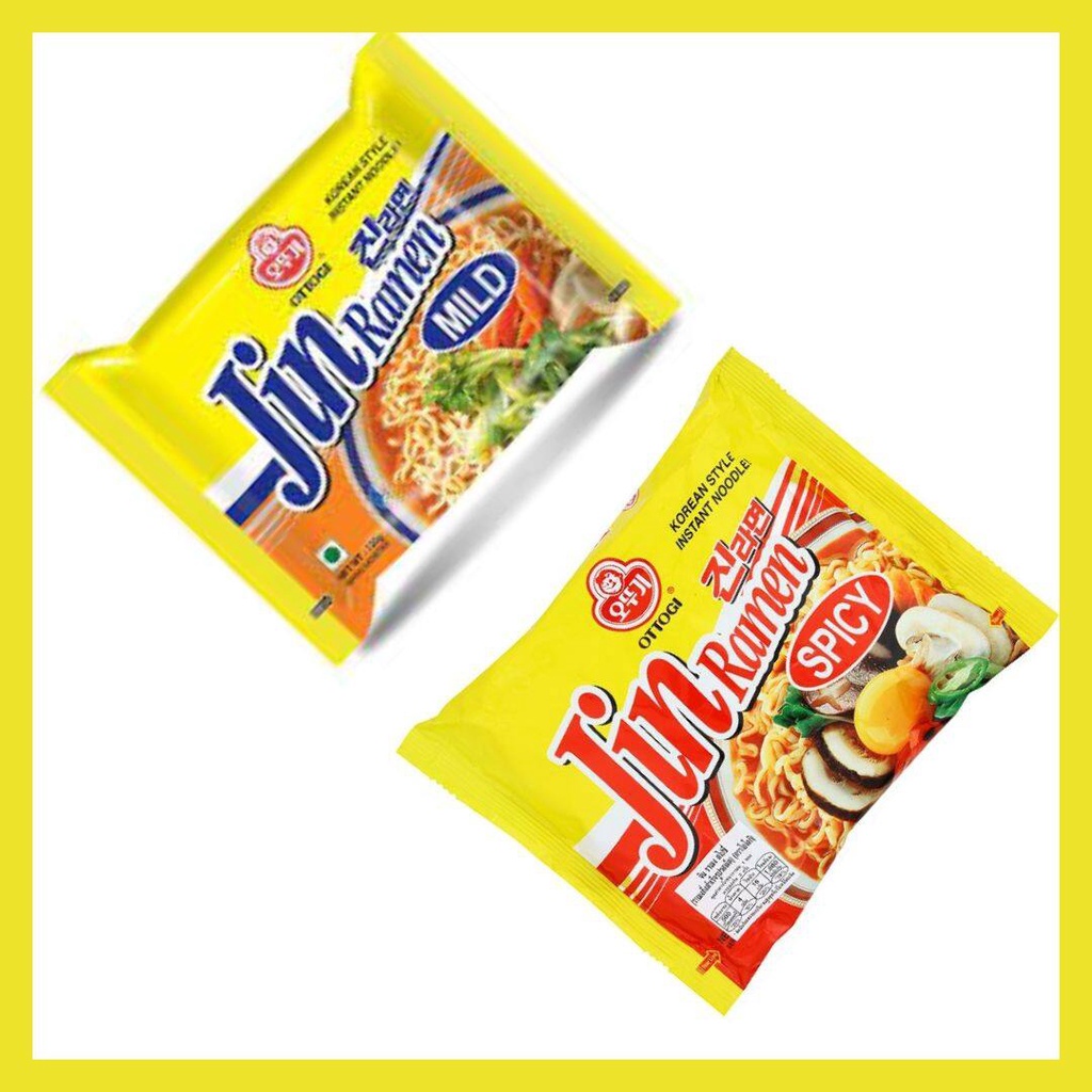 บะหมี่กึ่งสำเร็จรูปจากเกาหลี OTTOGI JIN RAMEN 130g รส spicyและ รสmild
