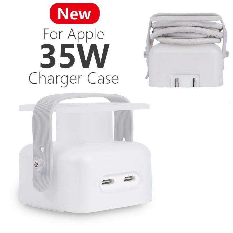 Multi-function TPU Clear 35W Charger Case Cover protector สําหรับ Apple Macbook Air M2 M3 M4 Retina 