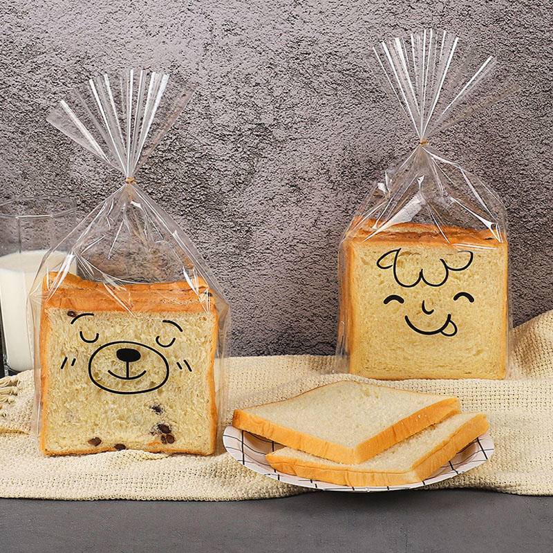 ถุงขนมปัง แถมฟรีลวดมัดถุง (แพ็ค100ใบ)