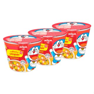 นิสชินมินิคัพรสหมูแดง CUP 40ก.X3NISSIN MINIMOO DANG 40G.X3