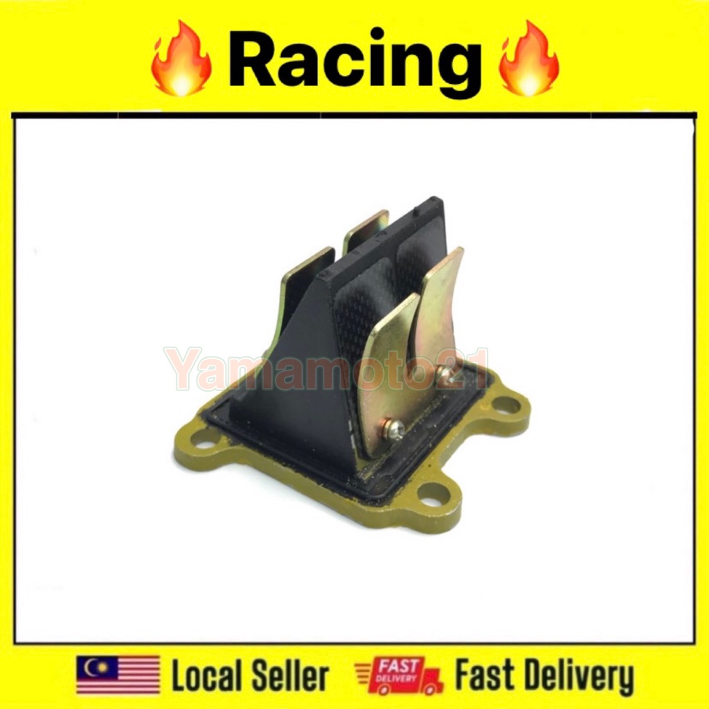 SUZUKI RG RGV RGS RACING รีเซ็ตวาล์วพร้อมแผ่นวาล์วกดคาร์บอน RG110 RG120 BRACKET RACING RED VALVE ASS