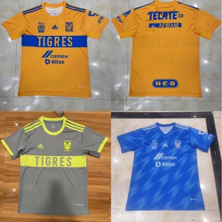 [Fans] 2223 เสื้อเชิ้ตแขนสั้น ลาย Mexico Tiger สีเหลือง คุณภาพสูง สําหรับฝึกซ้อมฟุตบอล