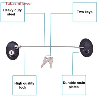 (Takashiflower) อุปกรณ์ล็อคตู้เย็น 4 แพ็ค พร้อมกุญแจ 8 ดอก ขนาดเล็ก