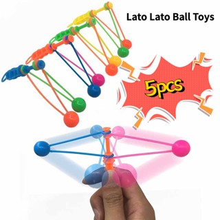 ของเล่นลูกบอล Latto Latto Viral lato lato Mainan แบบดั้งเดิม สําหรับเด็ก 5 ชิ้น ต่อชุด