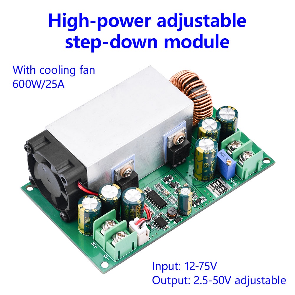 Pcbfun DC-DC 12V-75V ถึง 5V24V48V เพาเวอร์ BUCK โมดูลแปลง รูปที่ 7