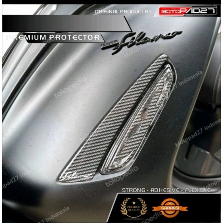 Grand filano Sticker yamaha Grand filano 125 2023 ครอบไฟเลี้ยวหน้า สติ๊กเกอร์นูน