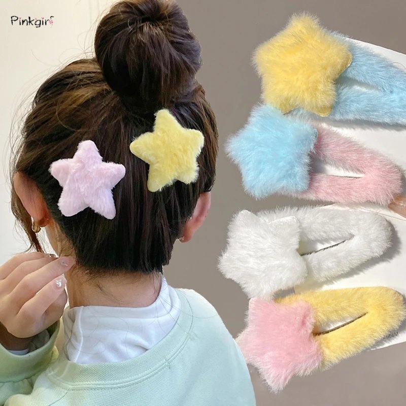 กิ๊บติดผม รูปดาวน่ารัก สีแคนดี้ เครื่องประดับ แฟชั่นสําหรับเด็กผู้หญิง จํานวน 1 ชิ้น