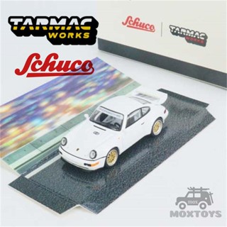 โมเดลรถยนต์ Schuco X Tarmac Works 1:64 911 RSR 3.8 สีขาว