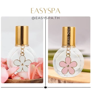 ขวดแก้วหนา 10ml ฝาสเปรย์ และ ลูกกลิ้งสแตนเลส สุดหรู ขวดแก้วหนาเคลือบสี ฝาอลูมีเนียม จี้ดอกไม้ พวงกุญแจดอกไม้ ขวดน้ำหอม
