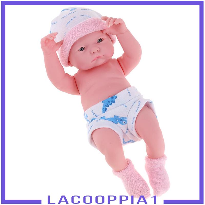 [Lacooppia1] ตุ๊กตาเด็กทารกแรกเกิด ซิลิโคนนิ่ม สีชมพู ขนาด 25 ซม.