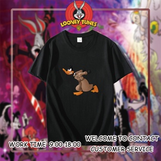 Tee Looney Tunes Penelope Pussycat เสื้อแฟชั่นผญ2022อื่นๆ เสื้อยืดคอกลม การ์ตูน เสื้อแฟชั่นผญการ์ตูนเป็ด