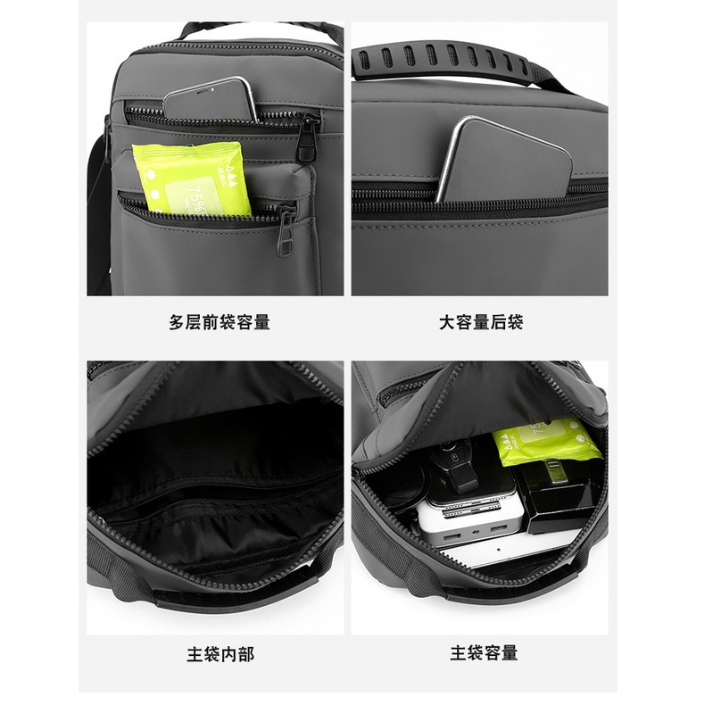 【พร้อมส่ง】miss bag fashion  กระเป๋าสะพายข้าง กระเป๋าผู้ชาย  รุ่น D-1306