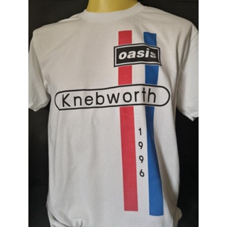 เสื้อยืดผ้าฝ้ายพิมพ์ลายเสื้อวงนำเข้า Oasis Knebworth 1996 Britpop Blur Radiohead Suede Pulp Alternative Rock Style _03