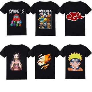 New  T-shirt  Short Sleeve   Cartoon  Ghost Slayer T-shirt Game  Naruto T-shirt_08