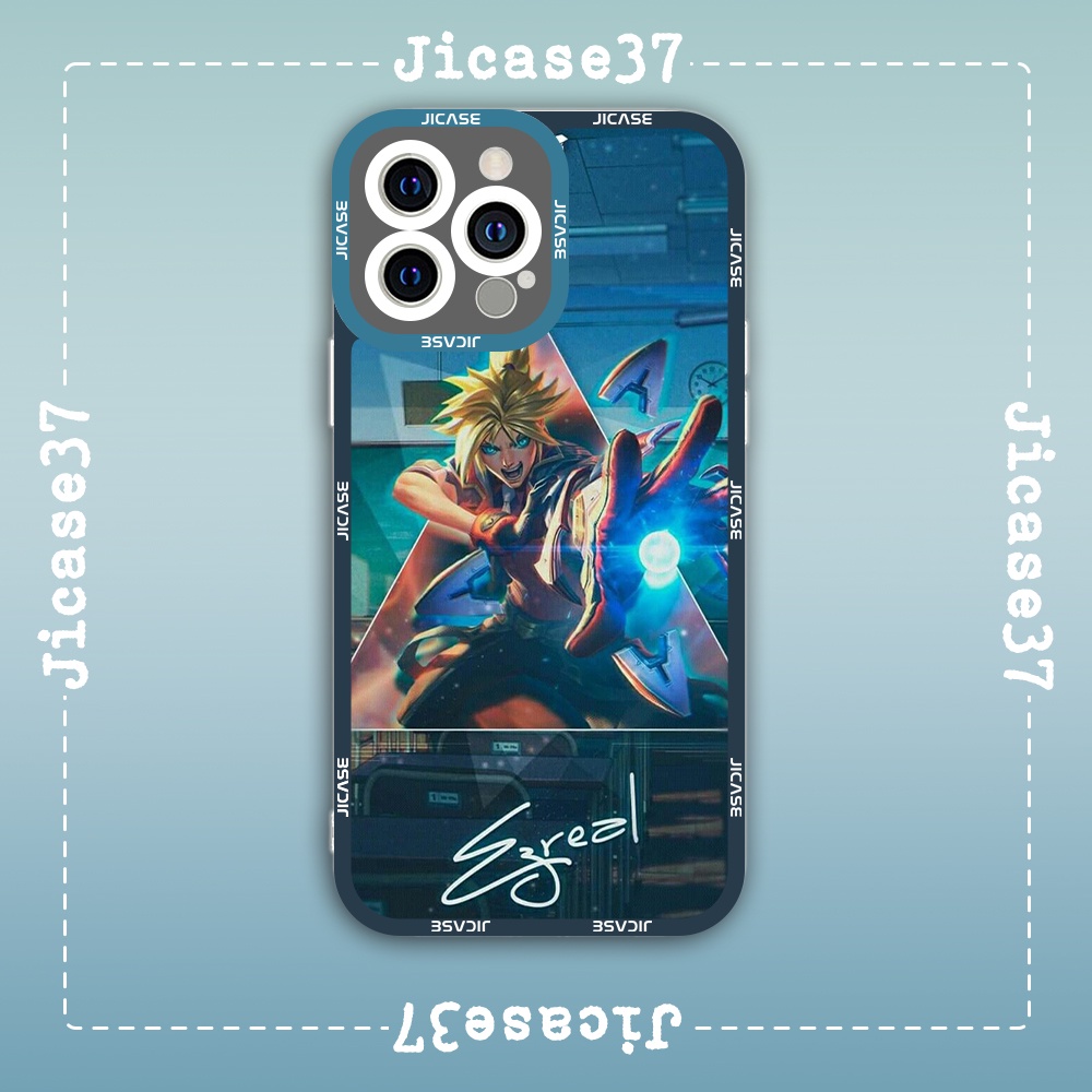 Jicase Ezreal Square Edge iphone Case League of Legends Game Moba