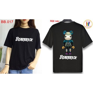 Black Sleeveless Female T-Shirt With Cute 2-Sided bearbrick Image_05