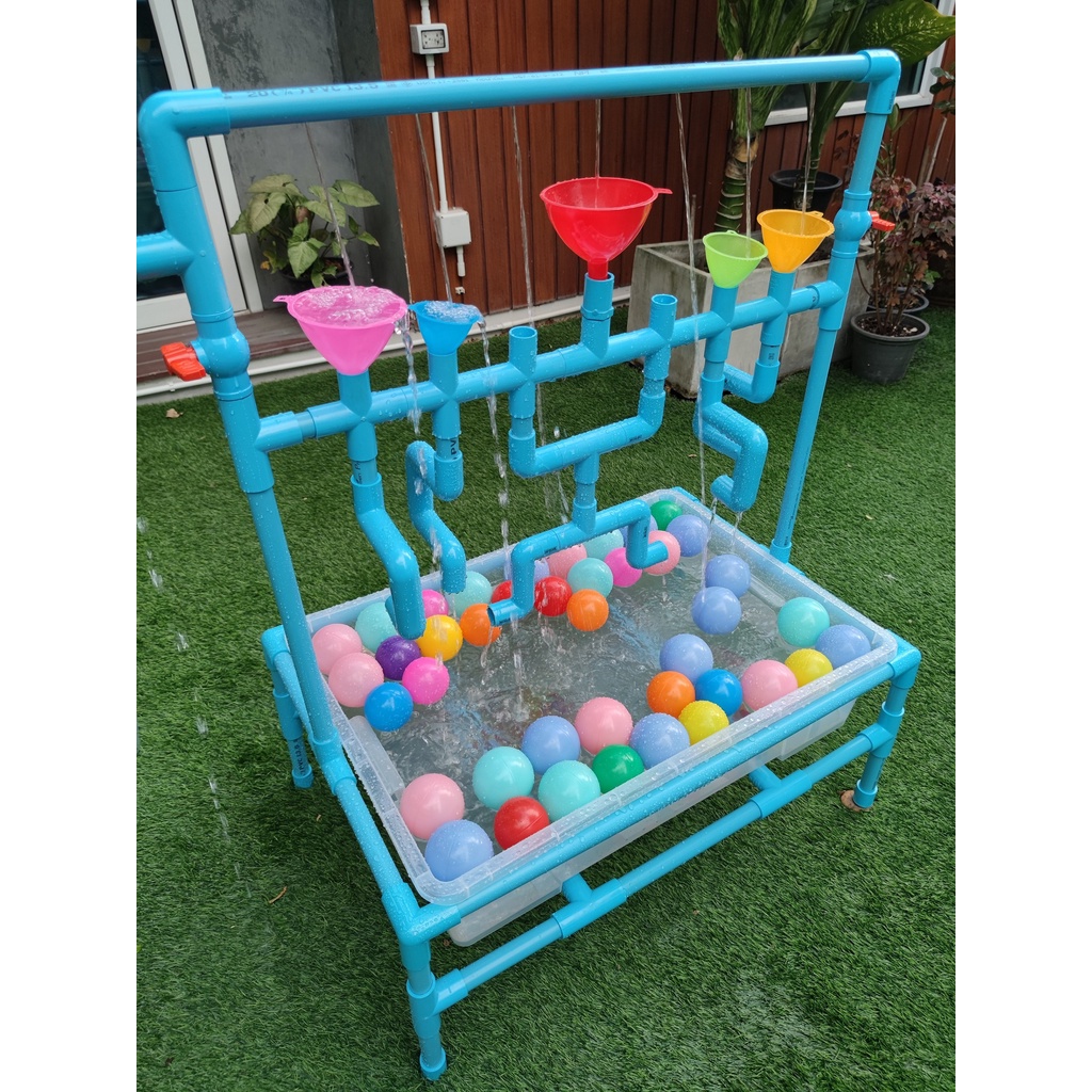 Waterplay Station ของเล่นเด็ก โต๊ะเล่นน้ำสำหรับเด็ก แถมฟรี กรวย5ใบ (ชุดใหญ่) - รูปที่ 7