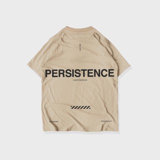 เสื้อยืด PERSISTENCE (สีน้ําตาลอ่อน)