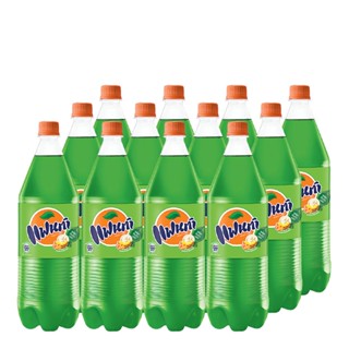 SoftDrink 12ขวดน้ำอัดลมและน้ำหวานFanta 1.25ลิตรแพ็ค น้ำอัดลมแฟนต้าแฟนต้ากลิ่นฟรุตพันช์ DrinkSoftFruitPunch1.25L