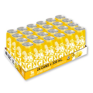 LemonSoda 24กระป๋องน้ำอัดลมและน้ำหวานSingha 330มล.x เลมอนสิงห์สิงห์โซดา SodaLemon330mlx