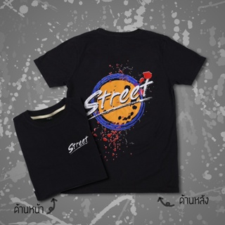 เสื้อยืด เสื้อยืดไซส์ใหญ่ M-6XL THE STREET  ลาย STREET ผ้าคอตตอนแท้ 100% (สินค้าพร้อมส่ง)