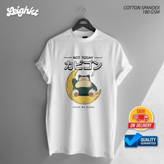 Pokemon Snorlax Leave Me Alone Anime Shirt 『Cotton Spandex』  Leighkt Collection_08