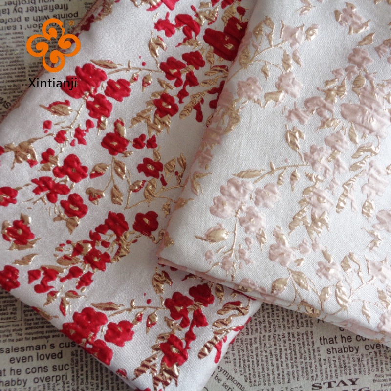 Bubble Jacquard ผ้านูนทอง Jacquard ชุดผู้หญิง Vintage Lolita กระเป๋าเดินทางผ้า 50 ซม.x145 ซม. TJ9328