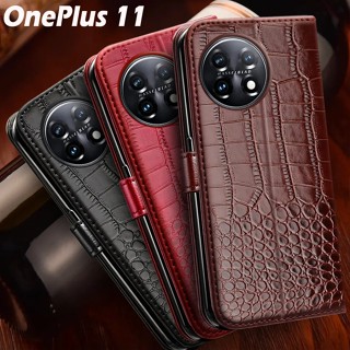 เคสโทรศัพท์มือถือหนัง ฝาพับ พร้อมช่องใส่บัตร สําหรับ Oneplus 11 Carcasas Oneplus 11 One Plus 11 PHB110 6.7 นิ้ว