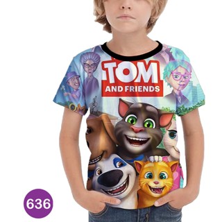 My Talking Tom 3D T-Shirt For Boys-641 | Kaos My Talking Tom 3D Baju Anak Murah Meriah #COWO-641