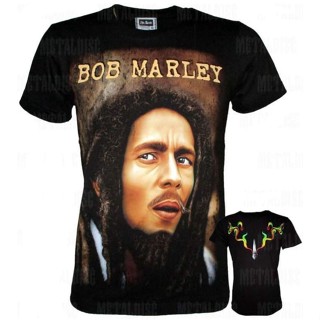 2023เสื้อยืดผ้าฝ้าย Bob MARLEY theROXX เสื้อวงร็อคไทย ไซซ์ M L