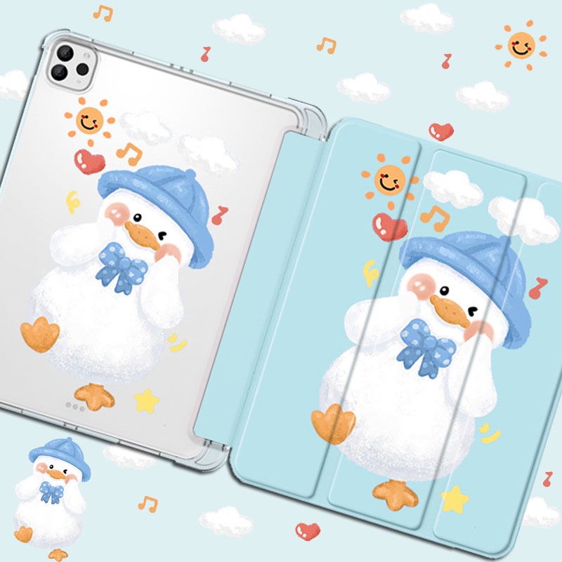 【ipad Air 4】เคสอะคริลิค ลายสัตว์ ด้านขวา เต็มจอ พร้อมช่องใส่ปากกา สําหรับ ipad gen8 9 10 10.2 air5 air4 air1 2 Mini 4 5 ipad pro 2021