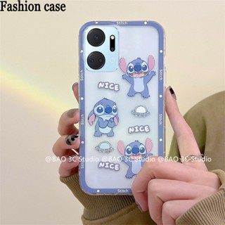 พร้อมส่ง เคสโทรศัพท์มือถือแบบนิ่ม ใส กันกระแทก ลายการ์ตูน Stitch น่ารัก 2023 สําหรับ Honor X9A X8A X7A Honor X8A X9A X7A 2023