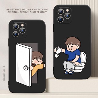 เคสโทรศัพท์มือถือคู่รัก แบบนิ่ม ผิวด้าน ลายตลก สําหรับ Samsung S22+ S21+ S22 S21 S20 Ultra Plus FE 5G S10e S10 lite S9 S8 S7 S6 Edge Plus -2