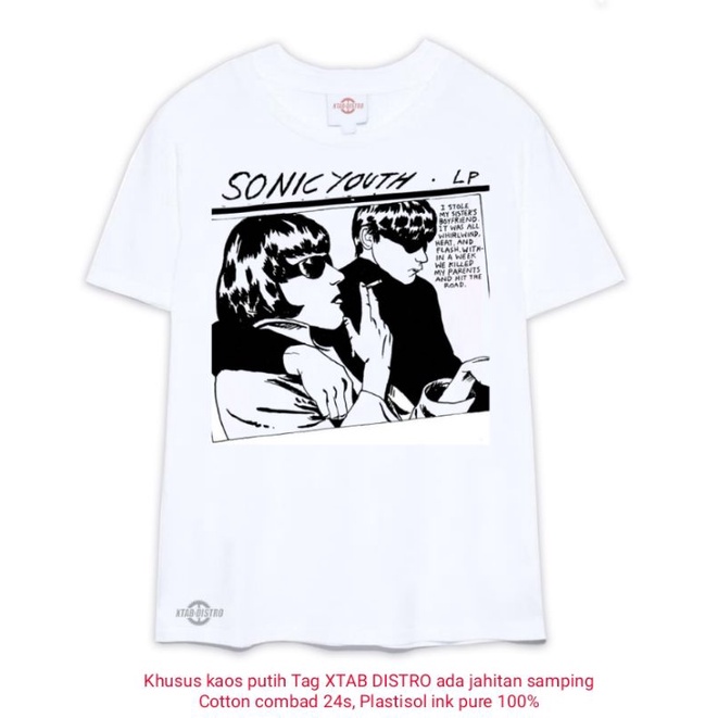 เสื้อยืด Sonic youth White GOO Premium เสื้อยืด Sonic youth เสื้อยืด Sonic youth Blackflag Badreligi