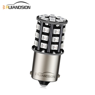 Ruiandsion ไฟเลี้ยว LED 1156 BA15S 10-30V 33 ชิป สีเหลืองอําพัน สีแดง ขาว สําหรับรถยนต์