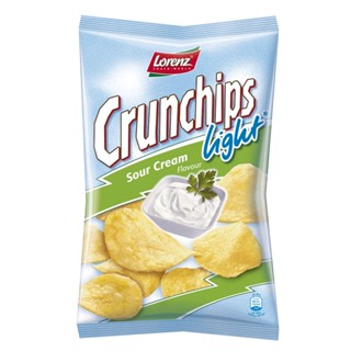ลอเรนซ์มันฝรั่งแผ่นเรียบรสซาวครีม CRUNCHIPS 90ก. LORENZLIGHT CREME FRAICHE90G