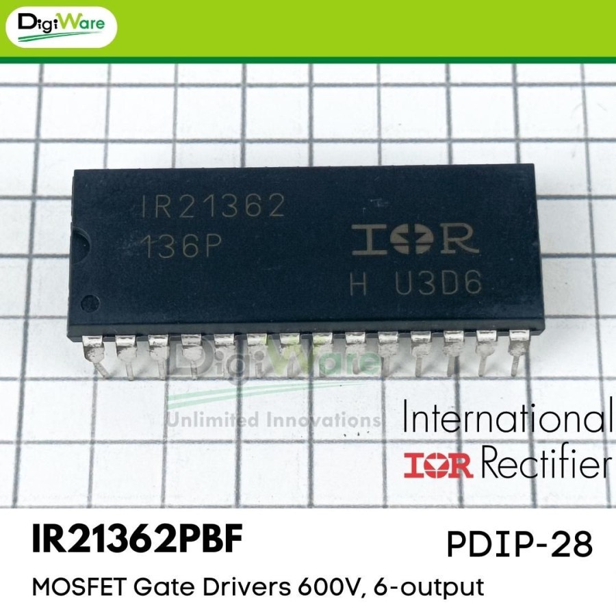 IR21362PBF ไดร์เวอร์ Mosfet 200mA DIP 28Pin