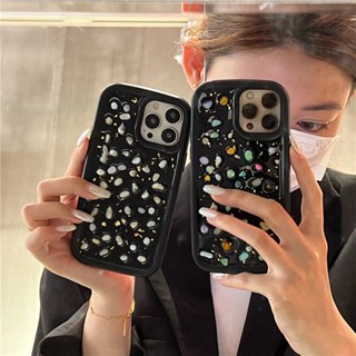 เคสโทรศัพท์มือถือ กันกระแทก ลายหินกรวด 3D หลากสีสัน สําหรับ iPhone 14 13 12 11 Pro Max 14promax